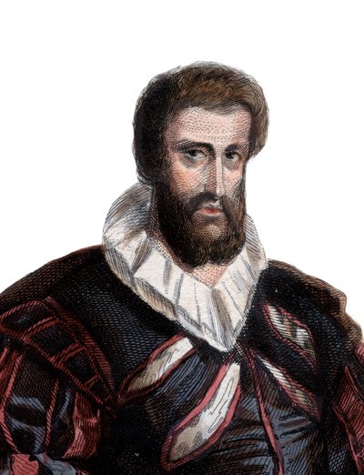 Jean Goujon (1510-1566) francia szobrász és építész portréja. alkotó: French School