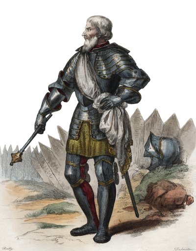 Jean II Le Maingre (Le Meingre) (1366-1421) portréja, Boucicaut, Franciaország marsallja. alkotó: French School