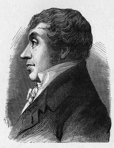 Jean Marie Joseph (Jean-Marie-Joseph) Coutelle (1748-1835), a Köztársaság alatti katonai repülőterek parancsnokának portréja – a Tudományos albumban; jeles tudósok; Nagy felfedezések””” 1896 alkotó: French School