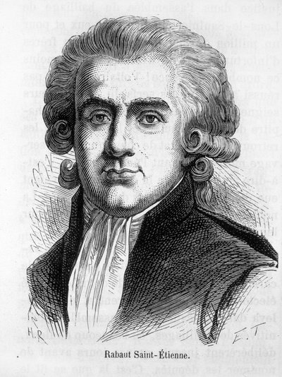 Jean Paul Rabaut St Etienne francia politikus (1743-1793) portréja – Henri Martin „L’Histoire de France” című könyvében alkotó: French School