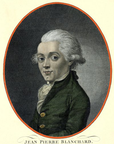 Jean Pierre (Jean-Pierre) Blanchard (1753-1809) francia légijármű portréja. alkotó: French School