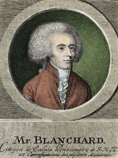 Jean Pierre (Jean-Pierre) Blanchard (1753-1809) francia légijármű portréja. alkotó: French School