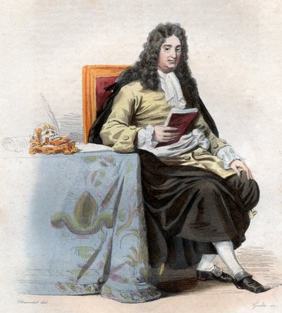 Jean Racine (1639-1699) francia drámaíró portréja. alkotó: French School