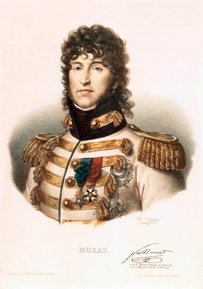 Joachim Murat (1767-1815), marechal de France nápolyi király portréja alkotó: French School