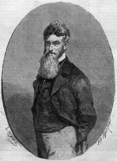John Brown (1800-1859), a rabszolgaság elleni amerikai aktivista portréja. Metszet a „” Le Monde Illustré”” 140. számában, 1859. december 17. alkotó: French School