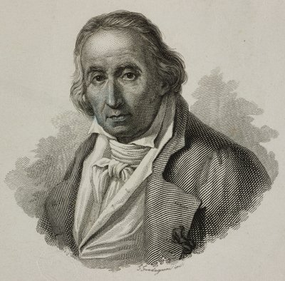 Joseph Marie Charles, Jacquard (1752-1834), francia takács és a jacquard szövőszék feltalálója portréja, Guadagnini metszet alkotó: French School