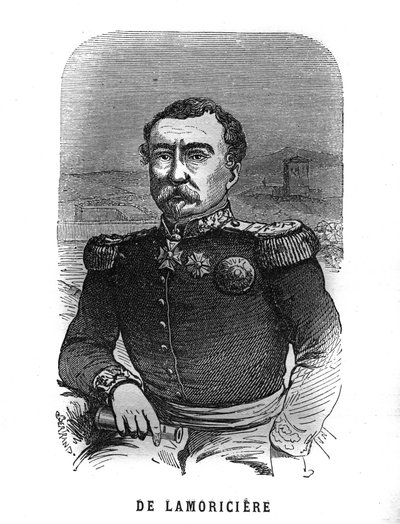 Joseph Vantini, dit Youssouf (1808-1866), francia tábornok portréja. Metszet a „Les Illustrations De L