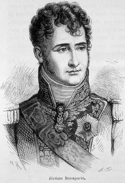 Jérôme Bonaparte (1784-1860) portréja – Henri Martin „Franciaország története” című művében alkotó: French School
