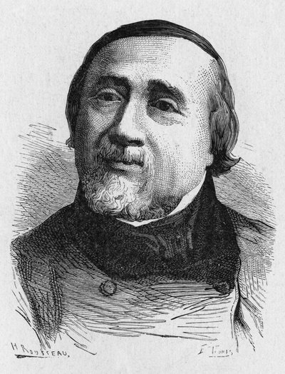 Jules Francois Dupuis Delcourt (1802-1864) portréja (Jules-Francois Dupuis-Delcourt), francia repülõgép – az „Album de la Science; jeles tudósok; Nagy felfedezések”””” 1896. alkotó: French School