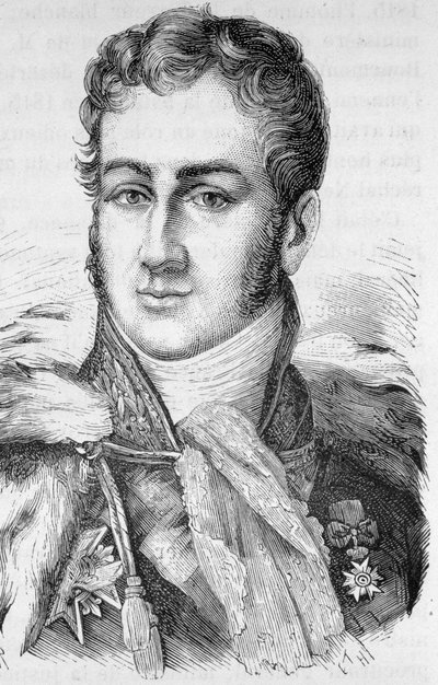 Jules de Polignac francia politikus (1780-1847) portréja – Henri Martin „L’Histoire de France” című művében alkotó: French School