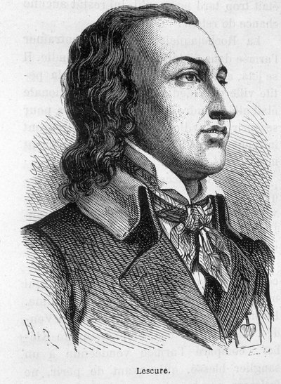 Lescure, Vendée vezetőjének (1766-1793) portréja – Henri Martin „Franciaország története” című művében alkotó: French School
