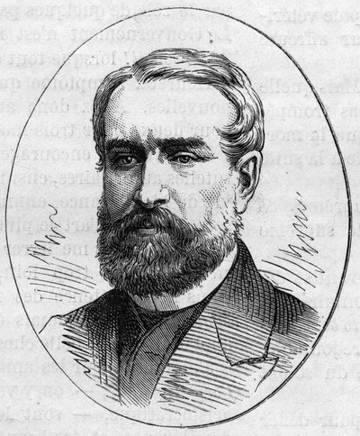Louis Cabat (1812-1893) francia festő portréja. Metszet a „” Le Monde Illustré”” 890. számában, 1874. május 2.. alkotó: French School
