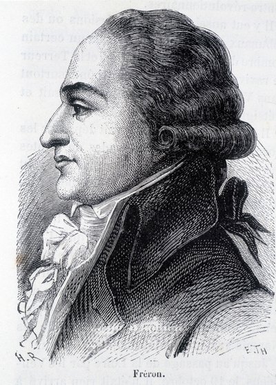 Louis Marie Stanislas Freron (1754-1802) francia publicista portréja – Henri Martin „L’Histoire de France” című könyvében alkotó: French School