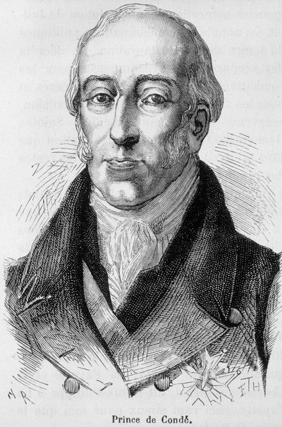 V. Lajos Joseph de Bourbon-Conde (1736-1818), Conde nyolcadik hercegének, francia hadiembernek portréja – Henri Martin „L