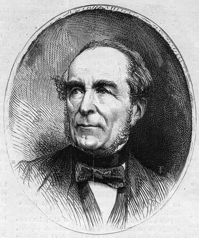Louis Vitet (1802-1873) francia politikus portréja. Metszet a „” Le Monde Illustré”” 844. számában, 1873. június 13. alkotó: French School