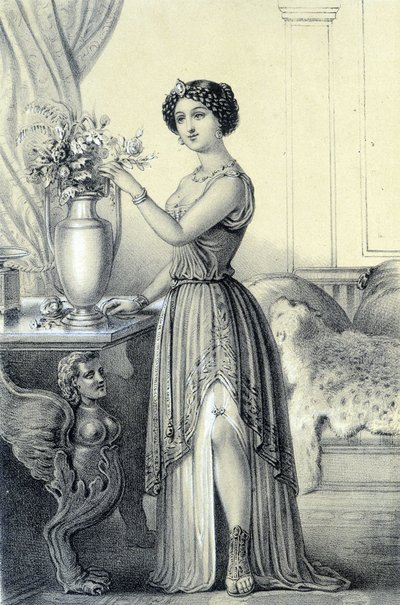 Mademoiselle de Fontenay vagy Teresa (Theresa vagy Terezia) Cabarrus, Madame Tallien (Talien) portréja – Albert Maurin „Galerie historique de la Revolution francaise”-ben alkotó: French School
