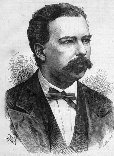 Manuel Pardo (1834-1878), 1872 és 1876 között Peru elnökének portréja. Metszet a „” Le Monde Illustré”” 1132. sz.-ban, 1878. december 7.. alkotó: French School