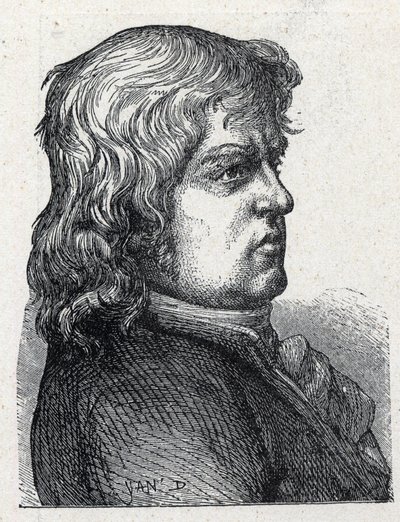 Marc Guillaume Alexis Vadier (1736-1828), francia forradalmár politikus portréja. Metszet 1889-ből. Magángyűjtemény. alkotó: French School
