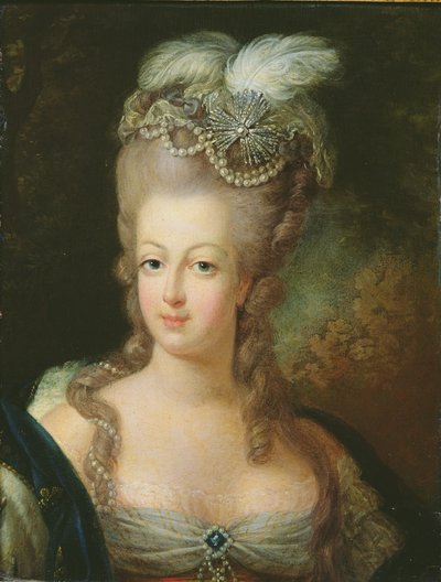 Habsburg-Lotaringiai Marie-Antoinette portréja (1755-93) alkotó: French School