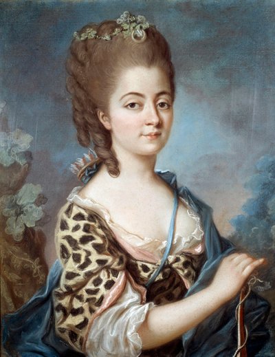 A szászországi Marie Aurora (1748-1821) portréja, George Sand író nagyanyja A 18. századi francia iskola festménye. alkotó: French School