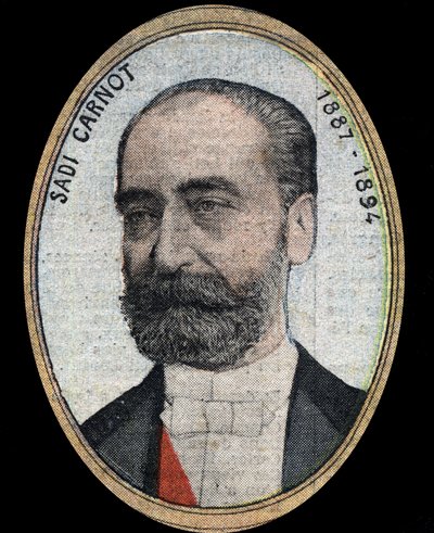 Marie Francois Sadi Carnot (1837-1894), a Francia Köztársaság elnökének portréja. alkotó: French School