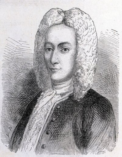 Mathieu Dutilh (1715-1791) portréja - a Tudományos albumban; jeles tudósok; Grandes felfedezések””” 1896. alkotó: French School