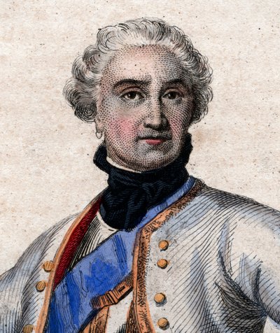 Maurice de Saxe (1696-1750), francia katonaság és Franciaország tábornokának portréja. alkotó: French School
