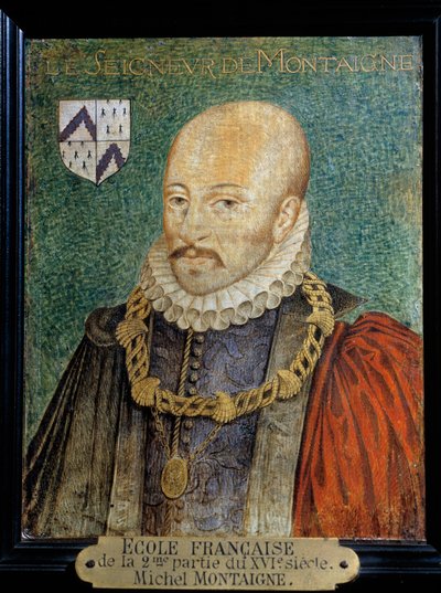 Michel Eyquem, Montaigne ura (1533-1572) portréja Névtelen festmény. francia iskola. Chantilly, Musee Conde – Michel Eyquem, Montaigne ura (1533-1572) Anonymous portréja. Festés. Angol Iskola. Conde Múzeum, Chantilly, Franciaország alkotó: French School