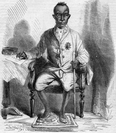 Mongkut (Rama IV vagy Phrachomklao) (1804-1868), Sziám királyának (ma Thaiföld) portréja. Metszet a „” Le Monde Illustré”” 222. számában, 1861. július 13. alkotó: French School