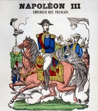 Napóleon portréja III. Epinal képe alkotó: French School