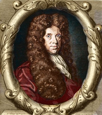 Neremiah Grew (1641-1721) portréja. angol botanikus. alkotó: French School