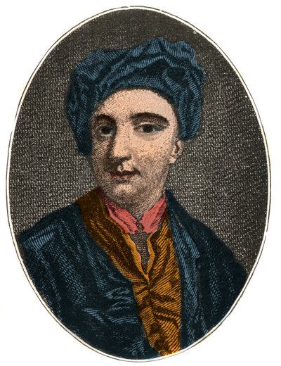 Nicholas Rowe (1674-1718) angol drámaíró, költő és vegyes író portréja. alkotó: French School