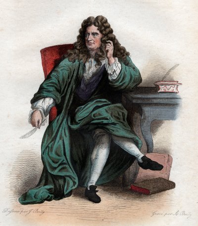 Nicolas Boileau Despreaux (1636-1711) francia költő és kritikus portréja. alkotó: French School
