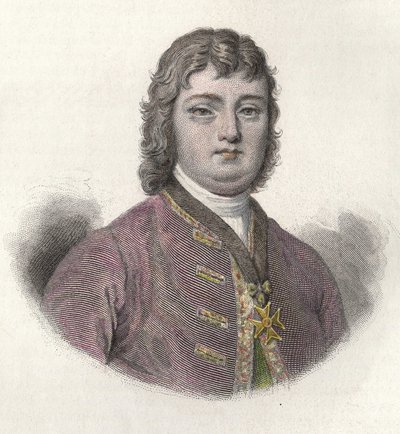 Nicolas Roze dit le Chevalier Roze (1675-1733), francia katona és kormányzó portréja. in "Portraits des Hommes Useful". alkotó: French School