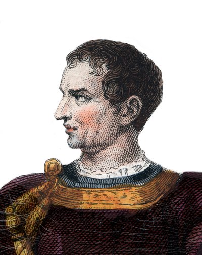Olivier V de Clisson (1336-1407) francia rendőr portréja. alkotó: French School