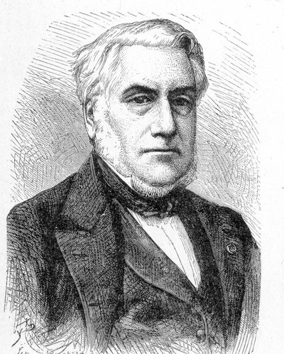 Paulin Talabot (1799 - 1878) portréja - a Tudományos albumban; jeles tudósok; Nagy felfedezések””” 1896. alkotó: French School