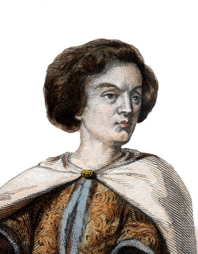 Peter Abelard (Pierre Abailard) (Pierre Abeilard) (1079-1142) francia skolasztikus filozófus, teológus és logikus portréja. alkotó: French School