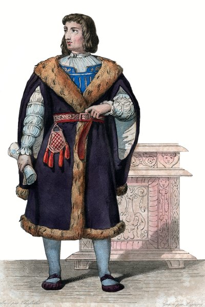 Philippe de Commines (Commynes vagy Comines) (1447-1511) francia író és diplomata portréja. alkotó: French School