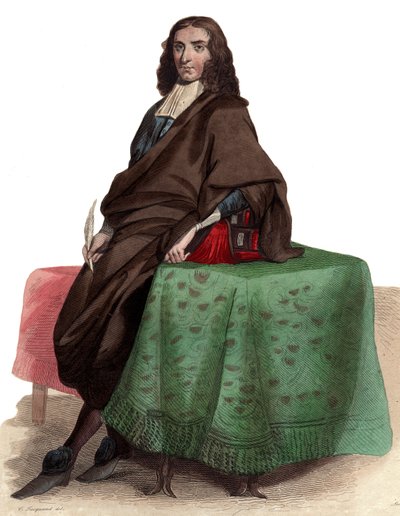 Pierre Bayle (1647-1706) francia filozófus és író portréja. alkotó: French School