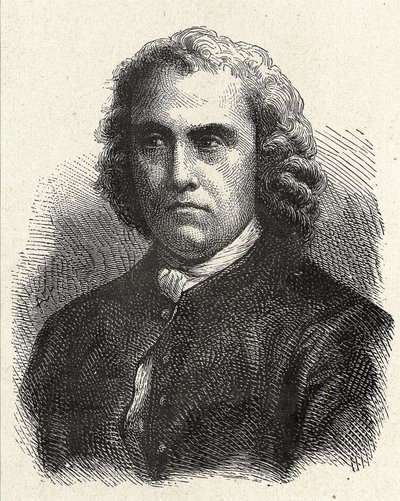 Pierre Charles Le Monnier francia csillagász (1715 - 1799) portréja - az Album de la Science című kiadványban; jeles tudósok; Nagy felfedezések””” 1896. alkotó: French School