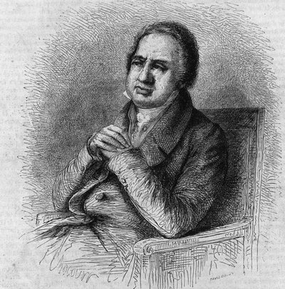 Pierre Simon Ballanche (1776-1847) francia író és filozófus portréja. Bocour metszete a „” Le Magasin festői”-ben alkotó: French School