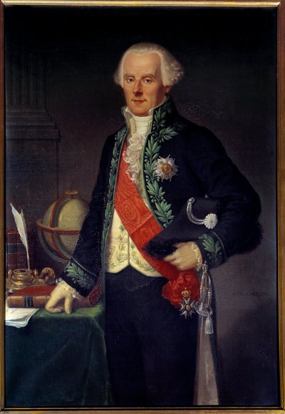 Pierre Simon, Marquis de Laplace (1749-1827) matematikus, fizikus és csillagász portréja. Az Ecole francaise festménye. 19. századi Párizs, a Csillagvizsgáló múzeuma alkotó: French School
