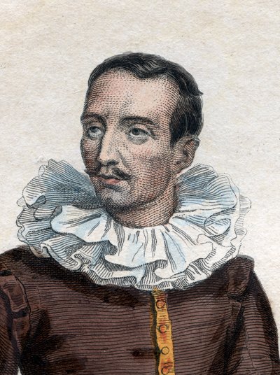 Pierre de Bourdeille, Brantome urának (és apátjának) (1535-1614), francia történész, katona és életrajzíró portréja. alkotó: French School