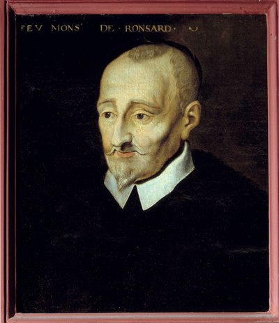 Pierre de Ronsard (1524-1585) francia költő portréja, névtelen 18. századi festmény. Blois Múzeum. alkotó: French School