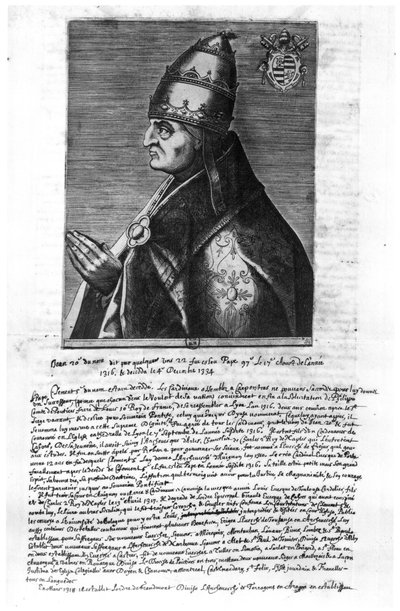 XXII. János pápa (1244-1334) portréja alkotó: French School