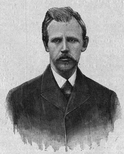 Fridtjof Nansen (1861-1930), norvég felfedező portréja. Metszet a „La gazette du dimanche”-ban március 5-én alkotó: French School