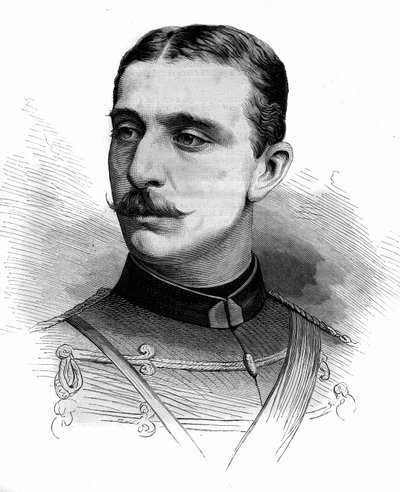 Jenő Lajos Napóleon herceg, a „birodalmi herceg”, III. Napóleon fia (1856-1879) portréja. Metszet a „” Le Monde Illustré”” 1161. számában, június 28 alkotó: French School