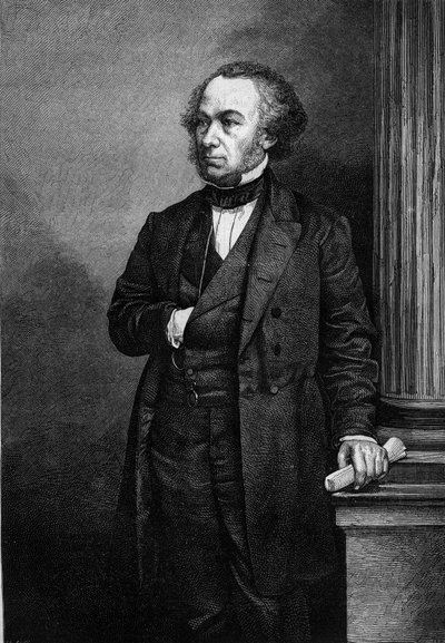 Richard Cobden (1804-1865) angol iparos és politikus portréja. Metszet a „Le Magasin Picturesque”-ben alkotó: French School