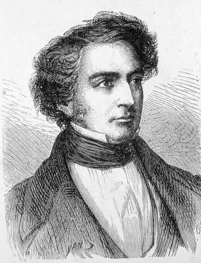 Robert Stephenson (1803 - 1859) portréja - a Tudományos albumban; Illusztrous Scholars; Nagy felfedezések””” 1896. alkotó: French School