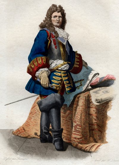 Sebastien le Prestre, de Vauban márki (1633-1707), francia marsall portréja. alkotó: French School